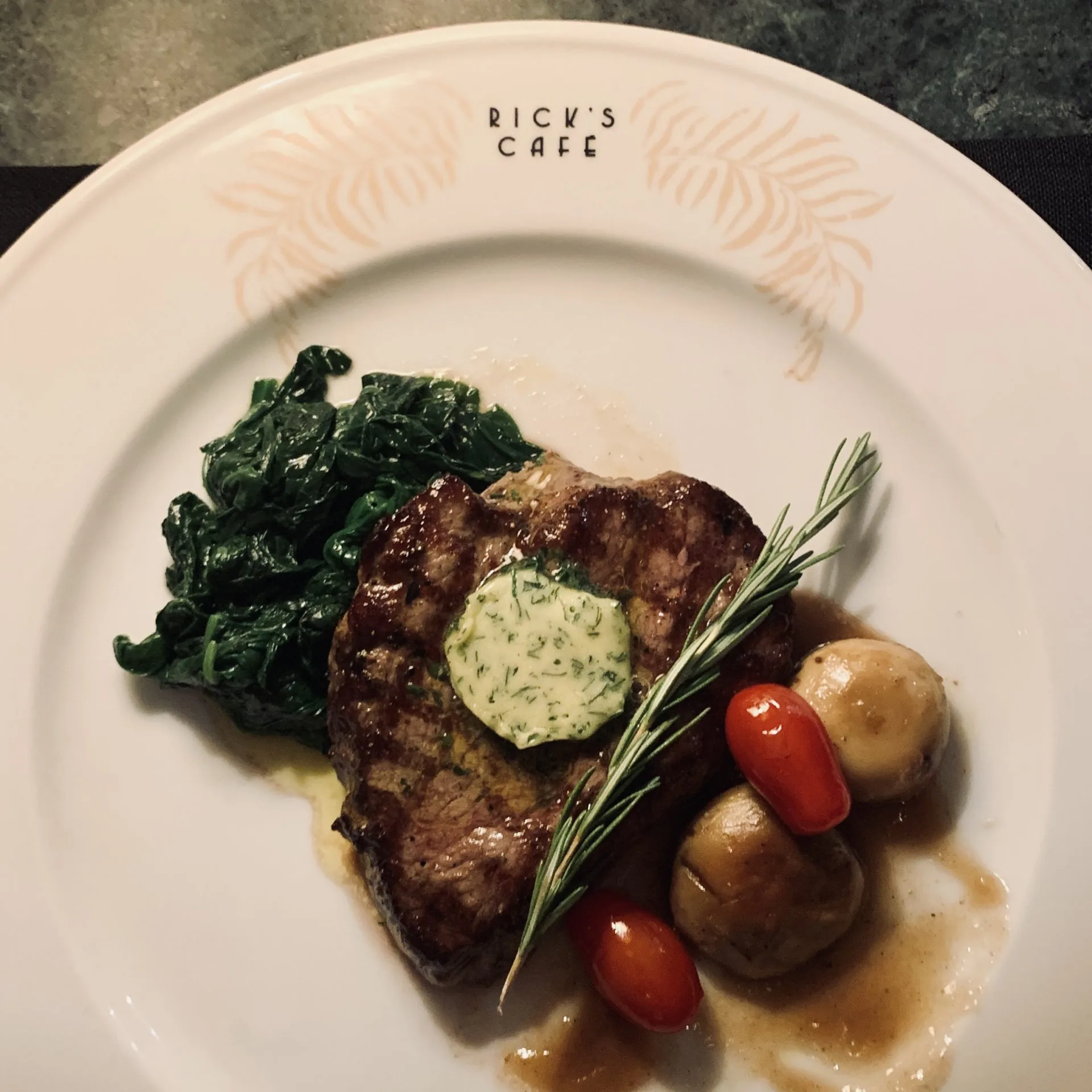 New York strip grilled steak